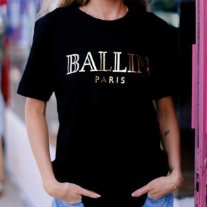 Ballin Paris Foil Print T-Shirt